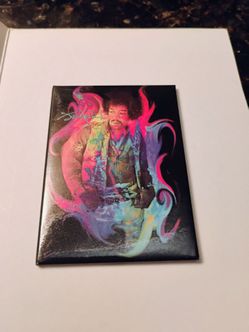Vintage 90's Jimmy Hendrix Magnetic Display Refrigerator Plaque