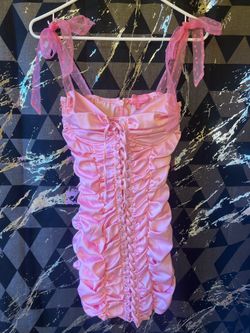 Sugar Thrillz Candy Bright Buds Ruched Mini Dress
