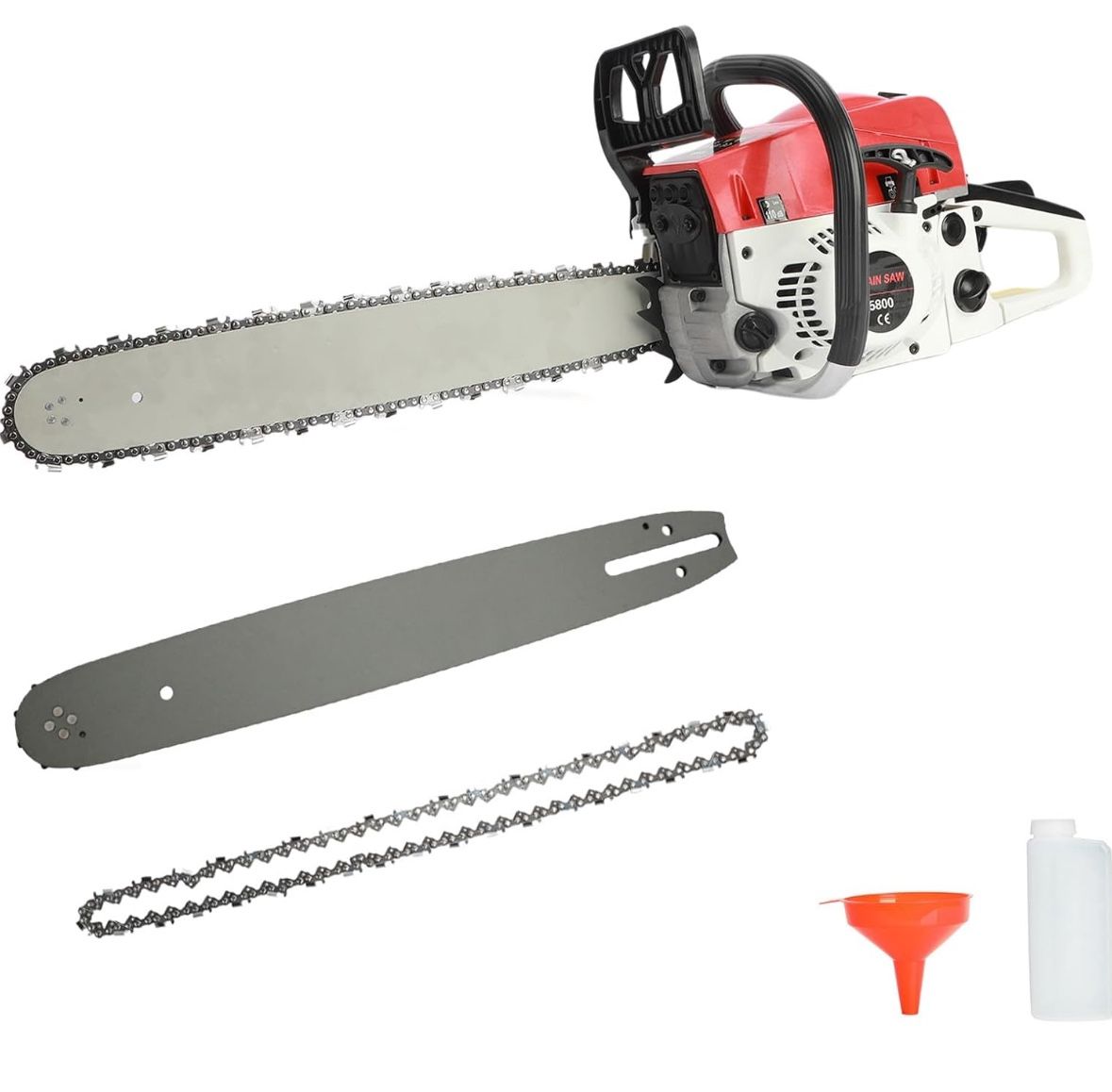 20 Inch Chainsaw Gas Powered, 58cc Professional 3.2HP Chain Saw, High-Performance Gas Chainsaw for Wood & Tree Cutting