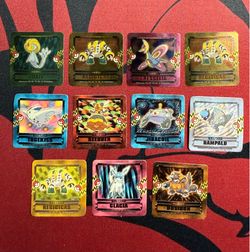Pokemon Tomy Battle Pieces Collection Mini Seal Foil Stickers Lot (11pcs) Japan