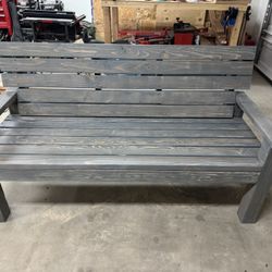 Handmade Custom Outdoor Bench – Any Size, Stained & Sealed or Natural! 