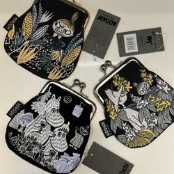 Charming New Moomin Character Coin/Card Pouches 