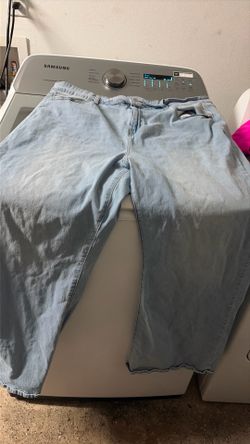 Plus size wide leg jeans