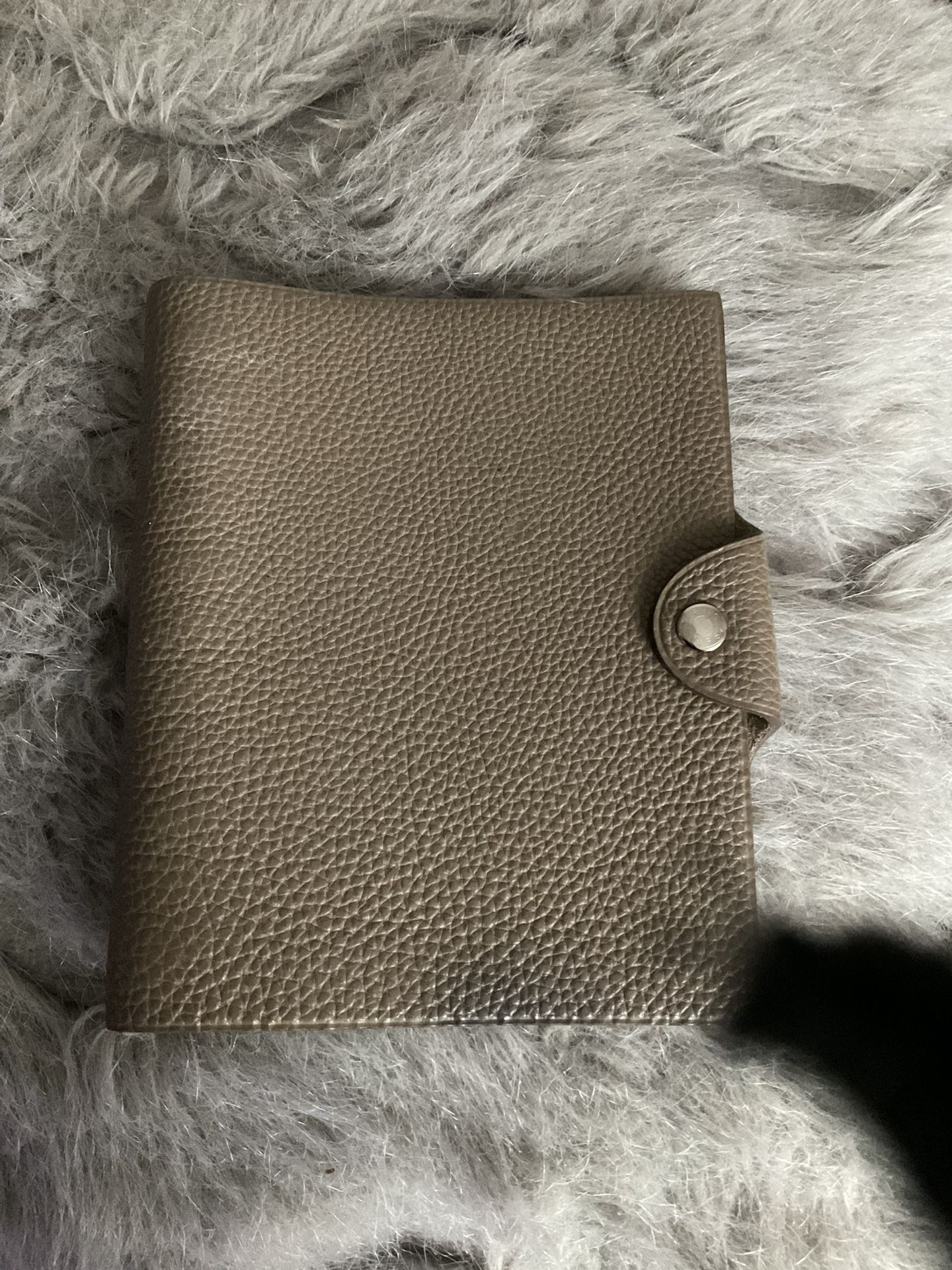 Authentic Hermes Notebook Elysse Pm In The Color Etoupe