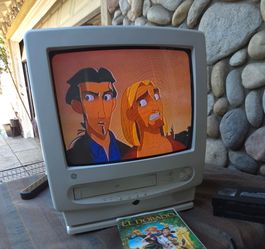 13 inch CRT TV with VCR