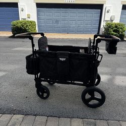 KEEZ 2-Seater Stroller Wagon w/ Canopy – All Terrain – Excellent Condition