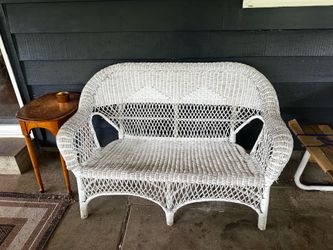 Wicker patio furniture