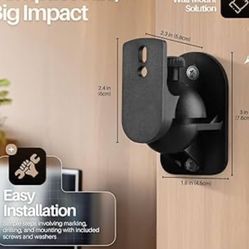 Universal Satellite Speaker Wall Mount Bracket Ceiling Mount 