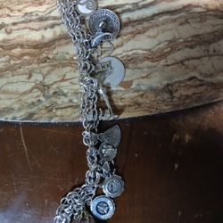 Pandora Bracelet 12 Charms Plus 1 Stone
