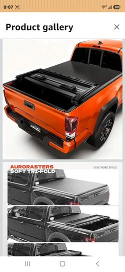 Soft Tri-Fold Truck Bed Cover for 2016-2026 Tacoma 5FT Bed
60.5" Tonneau Cover Only for Models with Deck Rail System, No-Drilling, Easy Setup, Weather