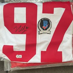 Nick Bosa Autographed Jersey W/cert