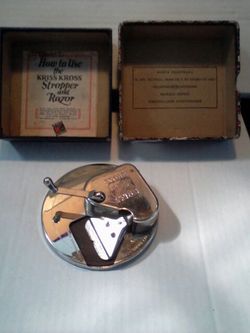 Antique Kriss Kross Blade Sharpener