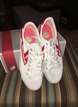 Pair of warrior tennis shoes they were made in Ja