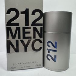 Carolina Herrera 212 NYC Men EDT 1.7 oz / 50ml - Magnetic Cap - New