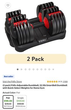 FitRx Adjustable Smartbell https://offerup.com/redirect/?o=NS01Mi5sYg== (2-pack)