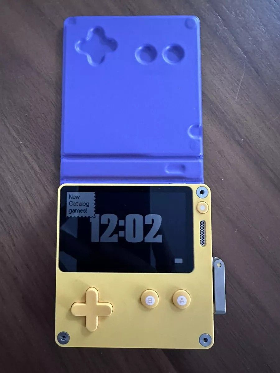 Playdate By Panic Handheld Console With Purple Cover 