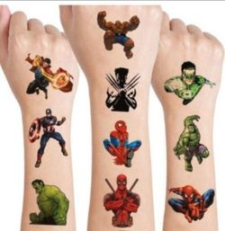 Superhero Temporary Tattoos