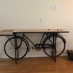 Antique Bike Table