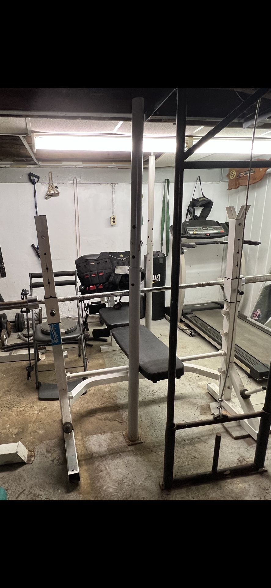 Bench Press And Bar Bell