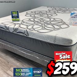 Queen Size Sky Comfort Bamboo Cool Memory Foam Mattress 