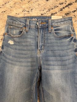 SO Light Wash Distressed Flare Jeans