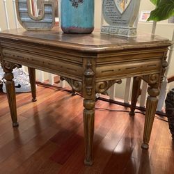 Wooden Table, Coffee Table - 19” tall and 23” wide