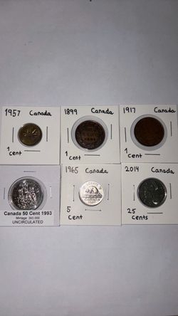 Canada 🇨🇦 Coins (lot of 6)