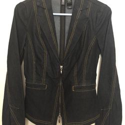Bisou bisou dark denim jacket (XS)