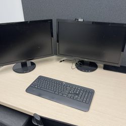 Computer Monitor And Keyboard (hdmi Cables)