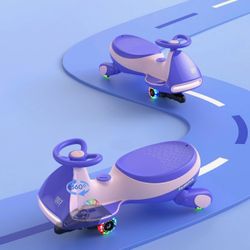Brand new fanttikride N7 wiggle car with pedal pink and purple