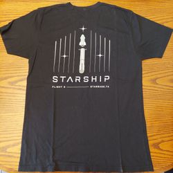 SpaceX Starship Flight 3 Shirt Size L
