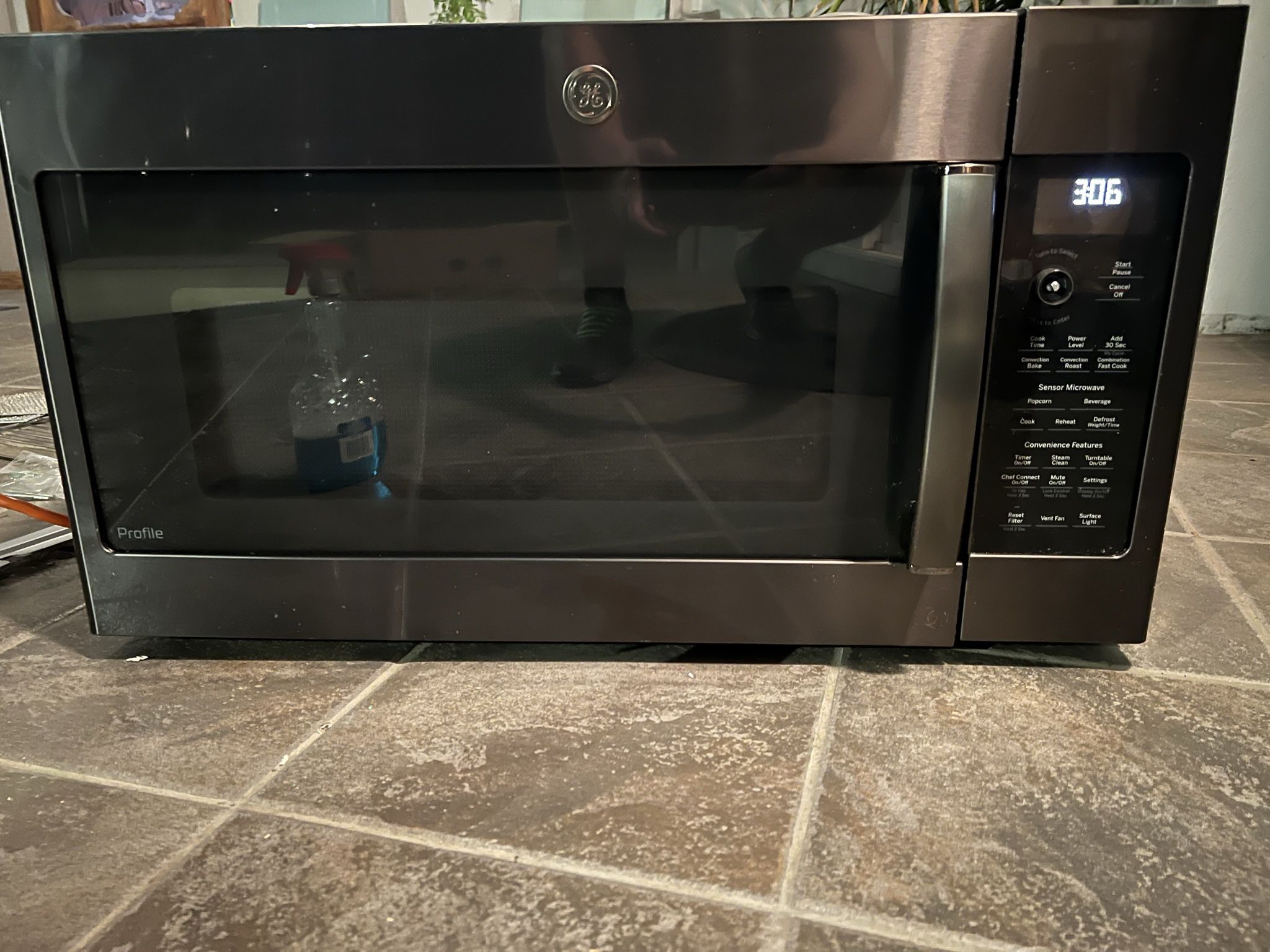 GE Profile 1.7 Cu Ft. Convection Over The Range Microwave