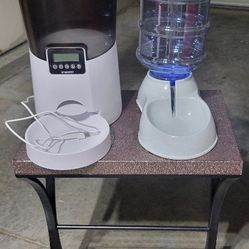 Small Dog/Cat Food And Water Dispensers