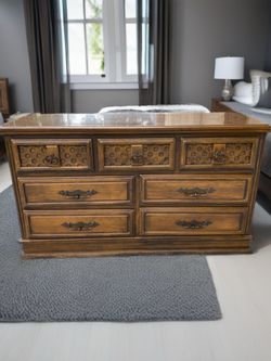 7-DRAWER FARMHOUSE WALNUT DRESSER