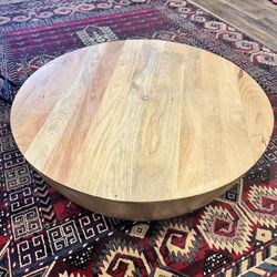 Heavy Wood Coffee Table 