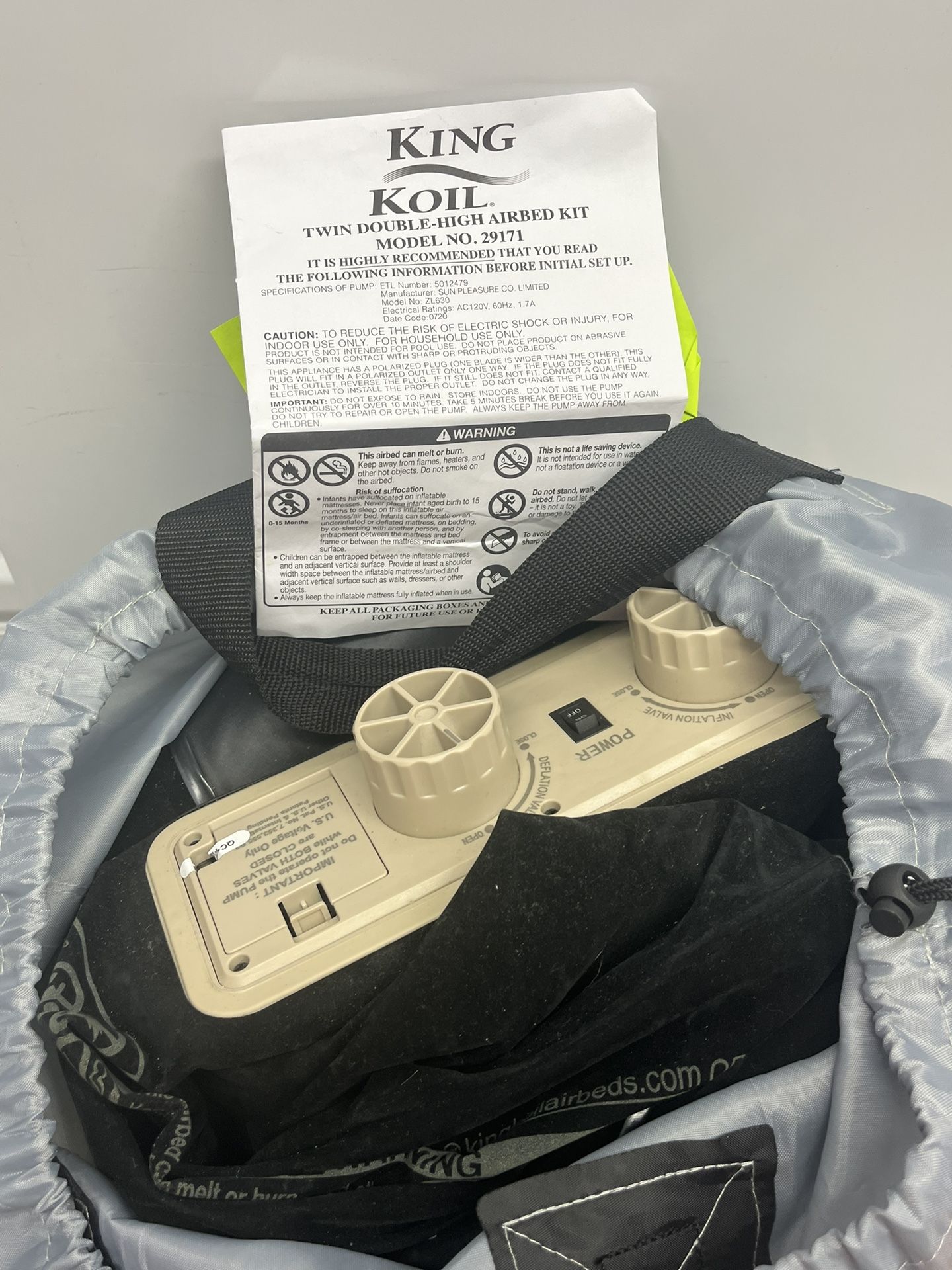 Airbed  Double Twin With Motor 