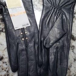 Michael Kors Leather Gloves 