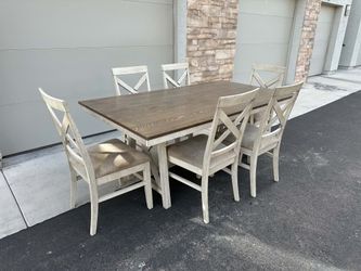 Dining table With Six Matching Chairs