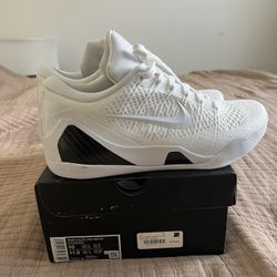 KOBE 9 ELITE PROTRO LOW WHITE SIZE 10