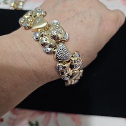Bonde Lady Bracelet 10% Gold 90% Siver