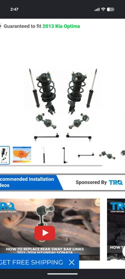 2013 Kia optima  suspension set brand new