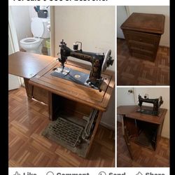 Antique Sewing Table 