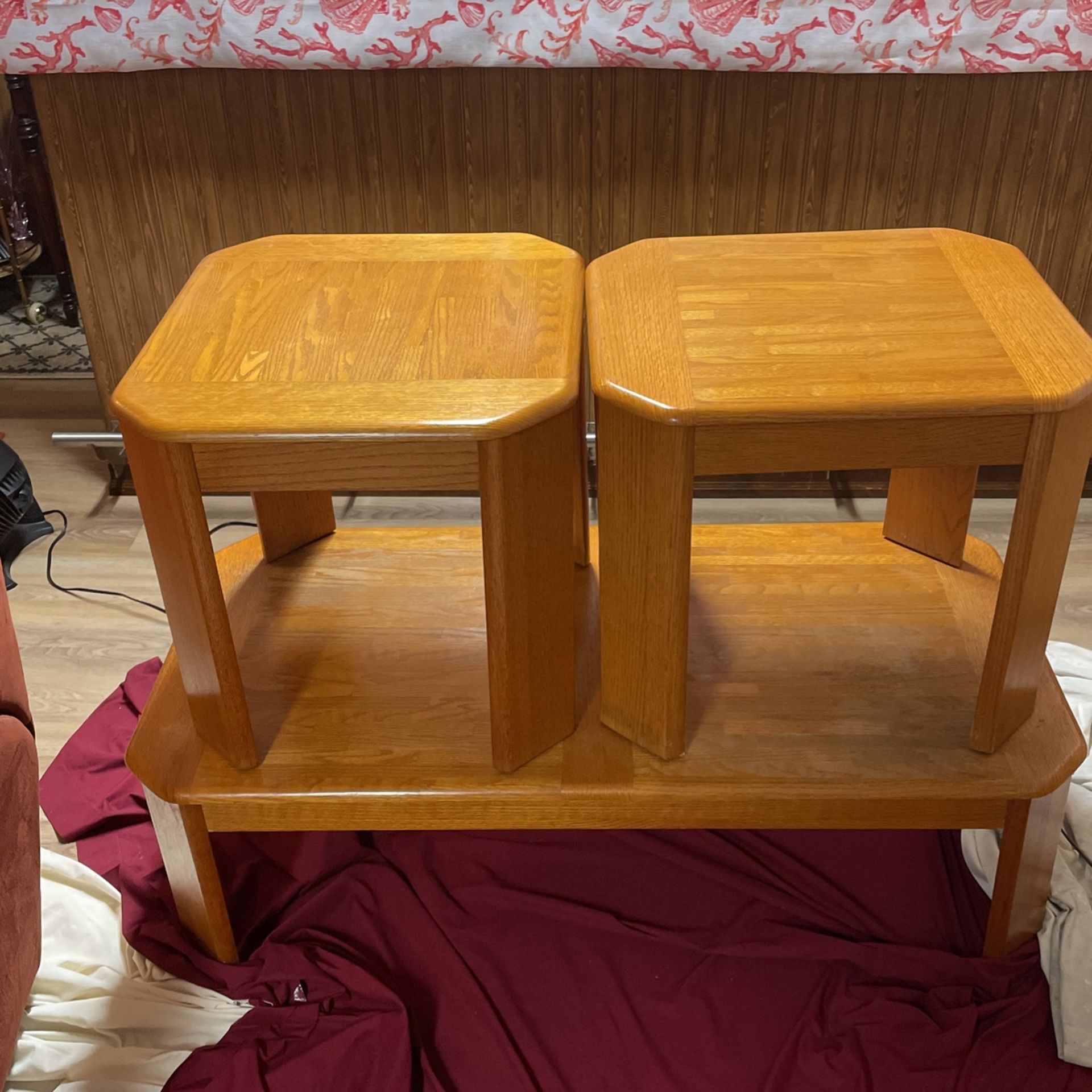 Coffee Table And 2 End Tables