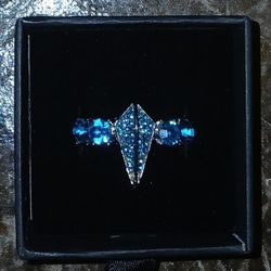 Silver Cyan Ring