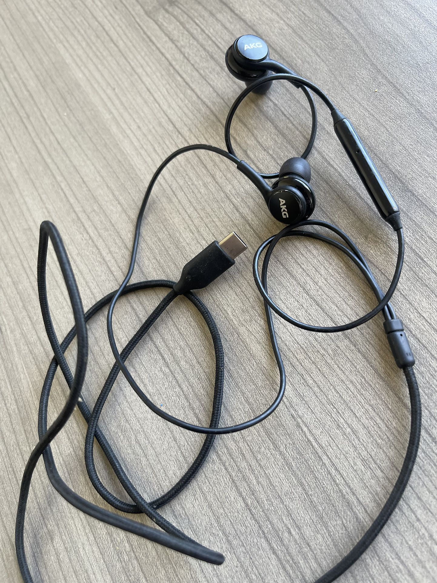 Akg wired headphones.