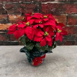 21" artificial poinsettia