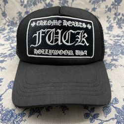 Chrome Hearts Hollywood Trucker Hat Black