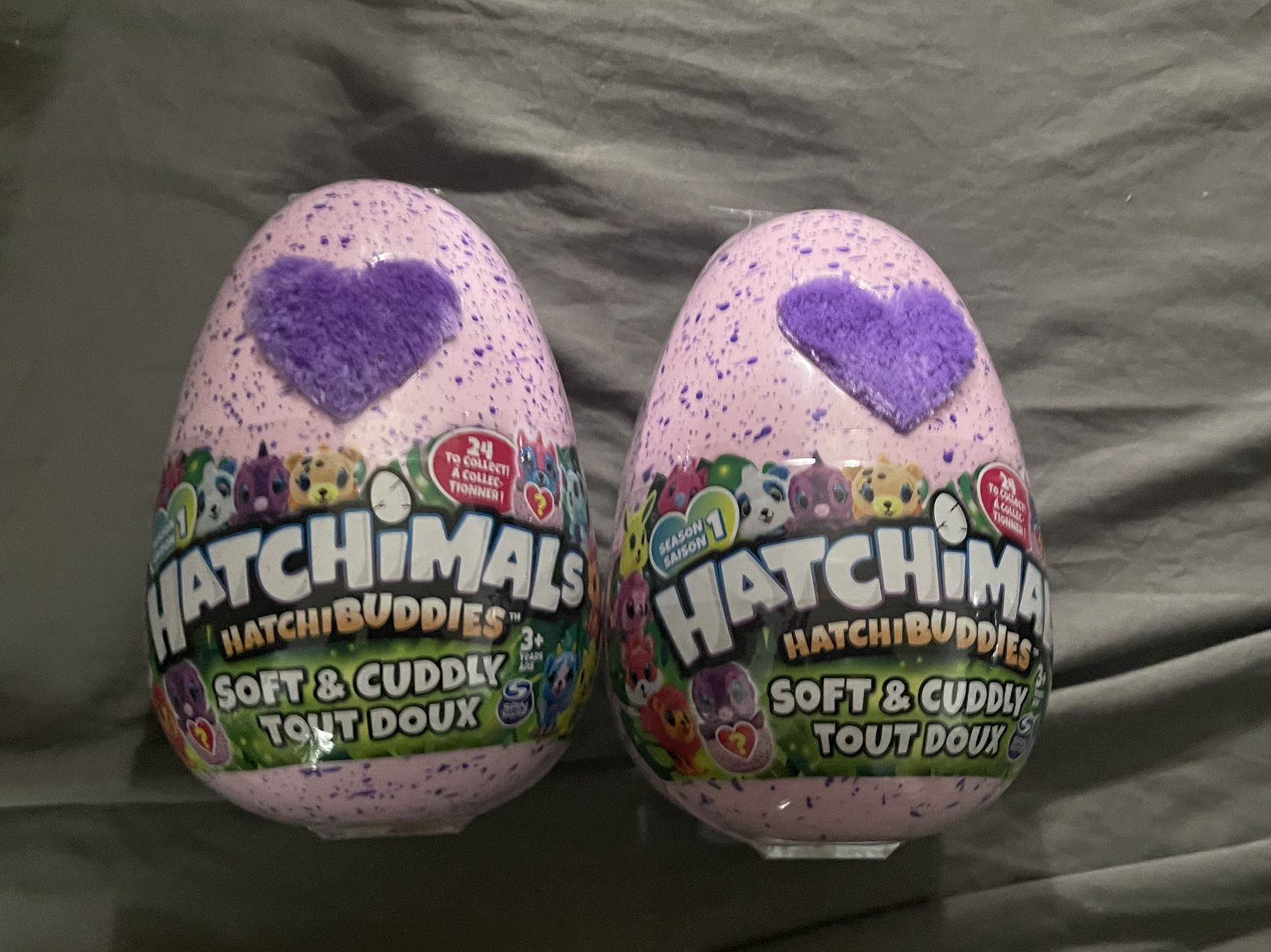Hatchimals Season 1 Hatchibuddies Soft & Cuddly Mystery Plush lot of 2