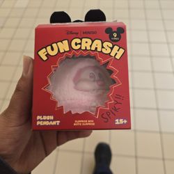 Fun Crash Mickey Plush Pendent Pink Heart Mickey 
