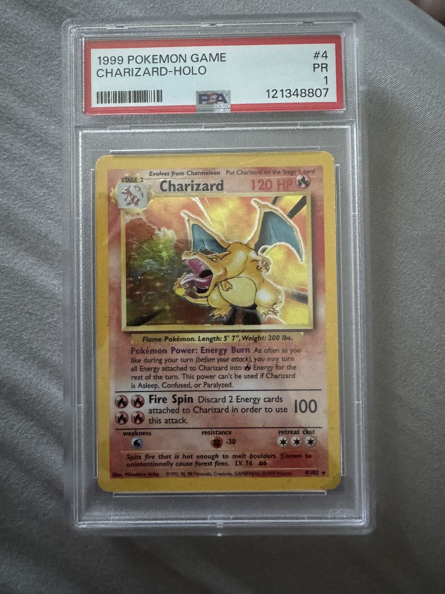 PSA 1 Charizard